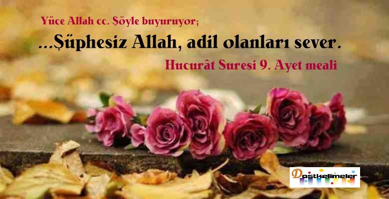 Adalet ile ilgili Ayet resimli