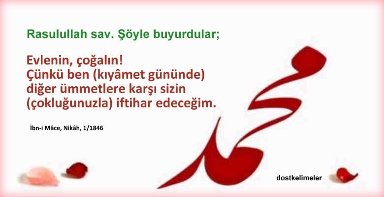 Evlilik ile ilgili Hadisler 4 Evlilik ile ilgili resimli hadisler