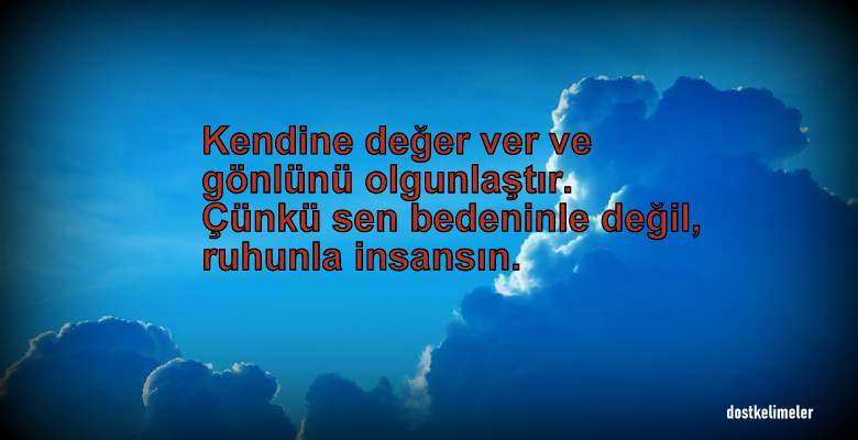 Gönül ile ilgili resimli sözler 