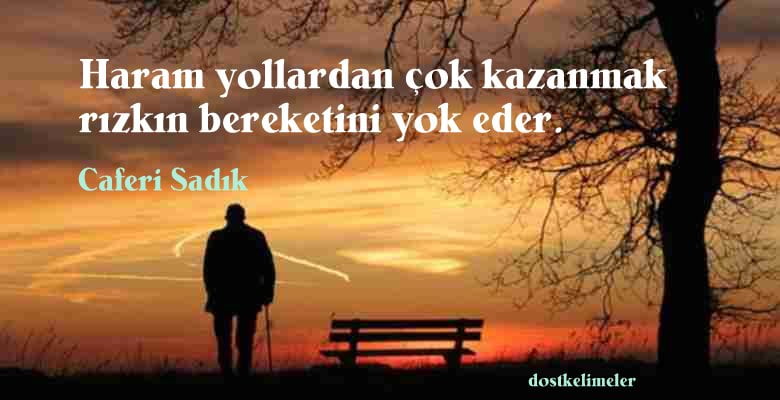 Haram ile ilgili resimli sözler