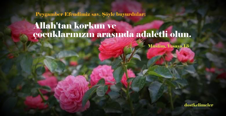 Adalet ile ilgili resimli hadis