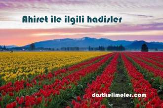Ahiret ile ilgili hadisler Ahiret ile ilgili hadisler
