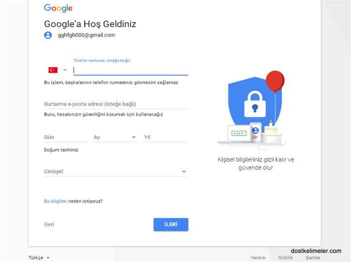 google hesabi olusturma2