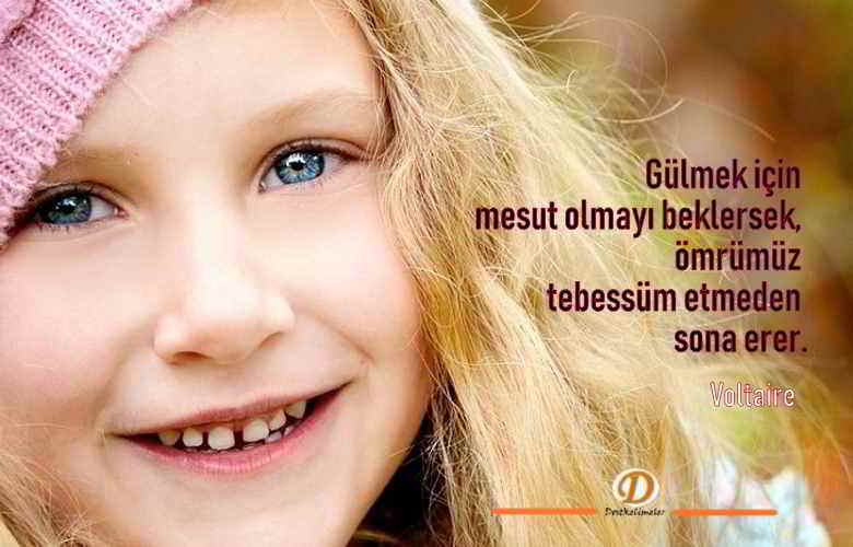 Gülümsemek ile ilgili resimli söz