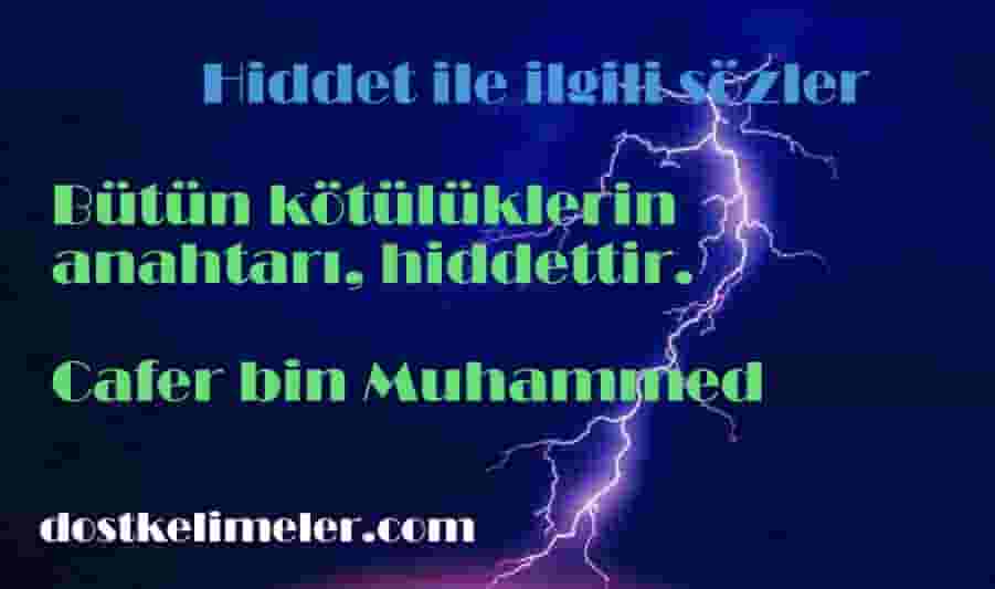 Hiddet ile ilgili sözler