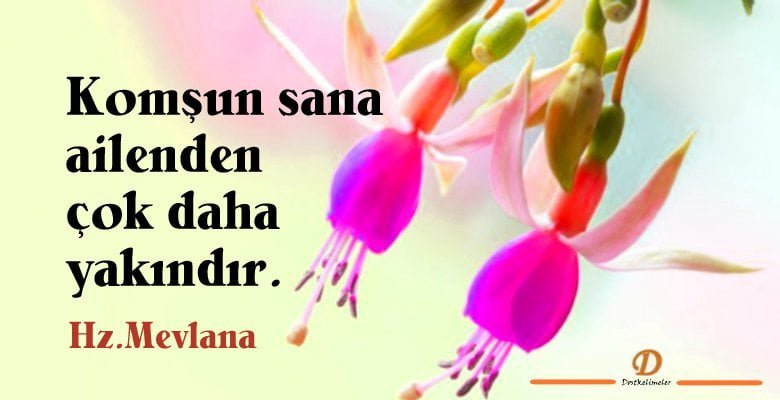 resimli komşuluk sözleri