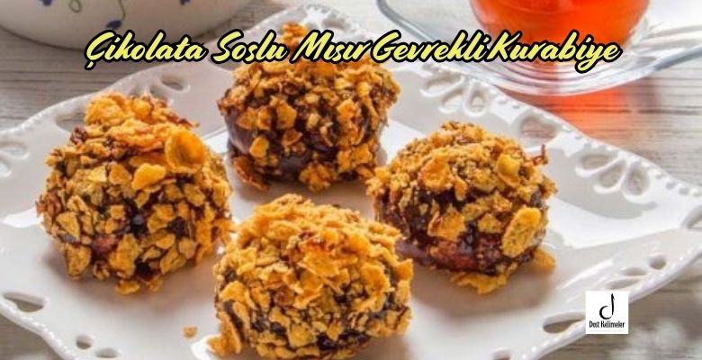 Çikolata Soslu Mısır Gevrekli Kurabiye