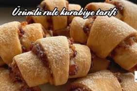 Üzümlü rulo kurabiye tarifi