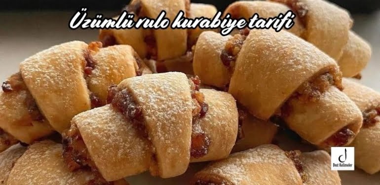 Üzümlü rulo kurabiye tarifi